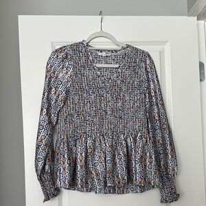Geometric Patterned Blouse